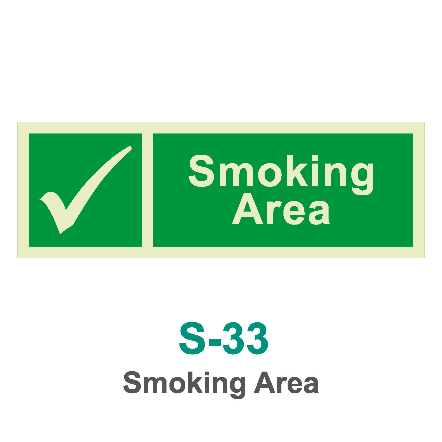 S-33_Smoking Area_Signage