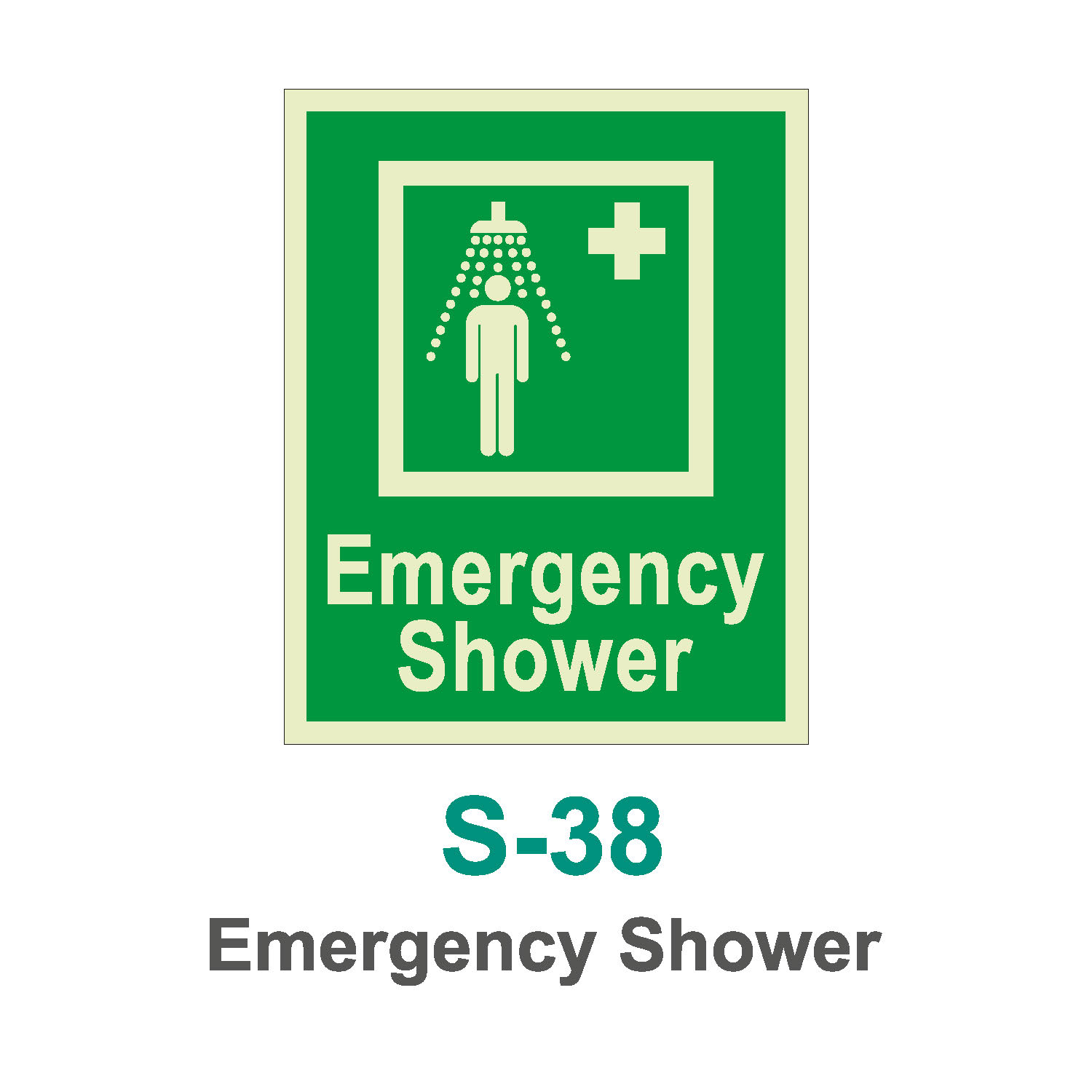 S-38_Emergency Shower_Signage