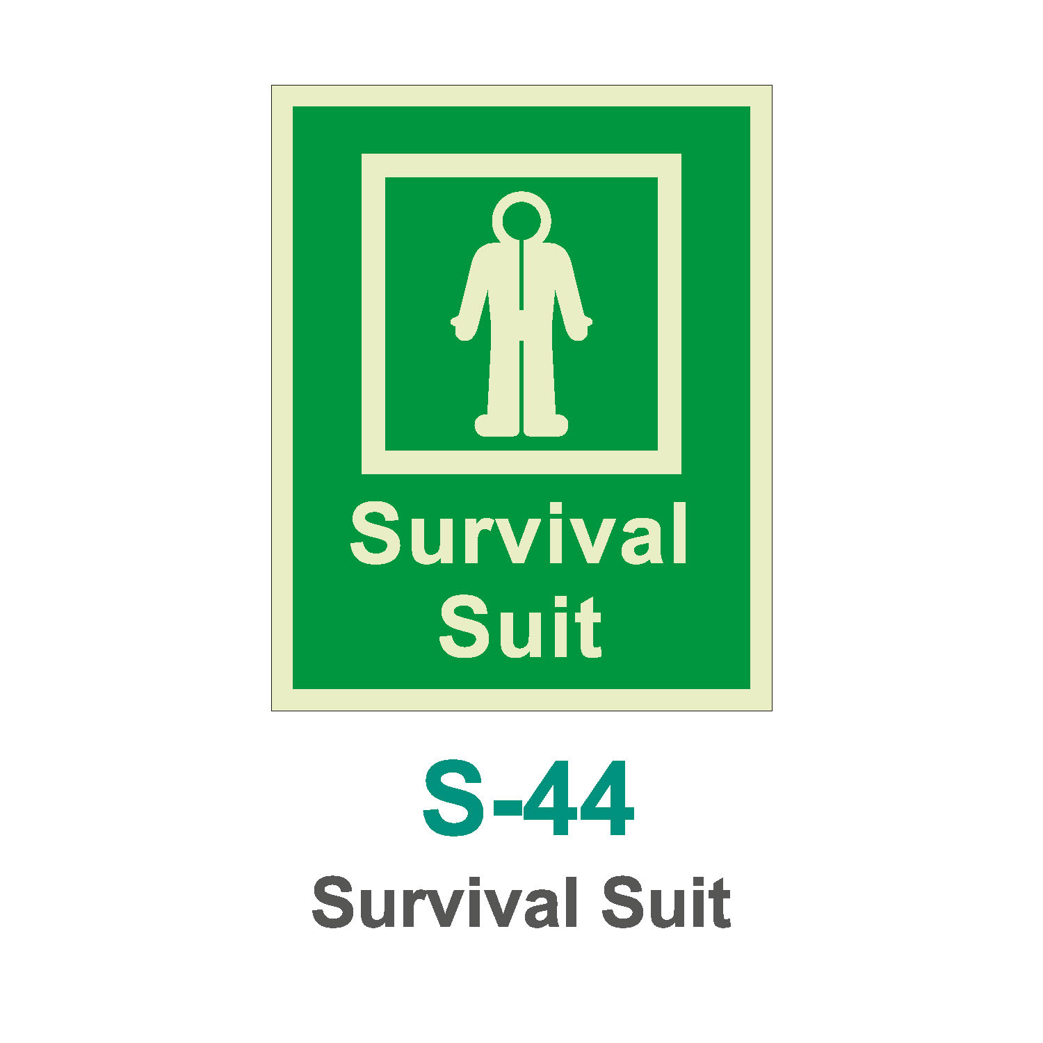 S-44_Survival Suit_Signage