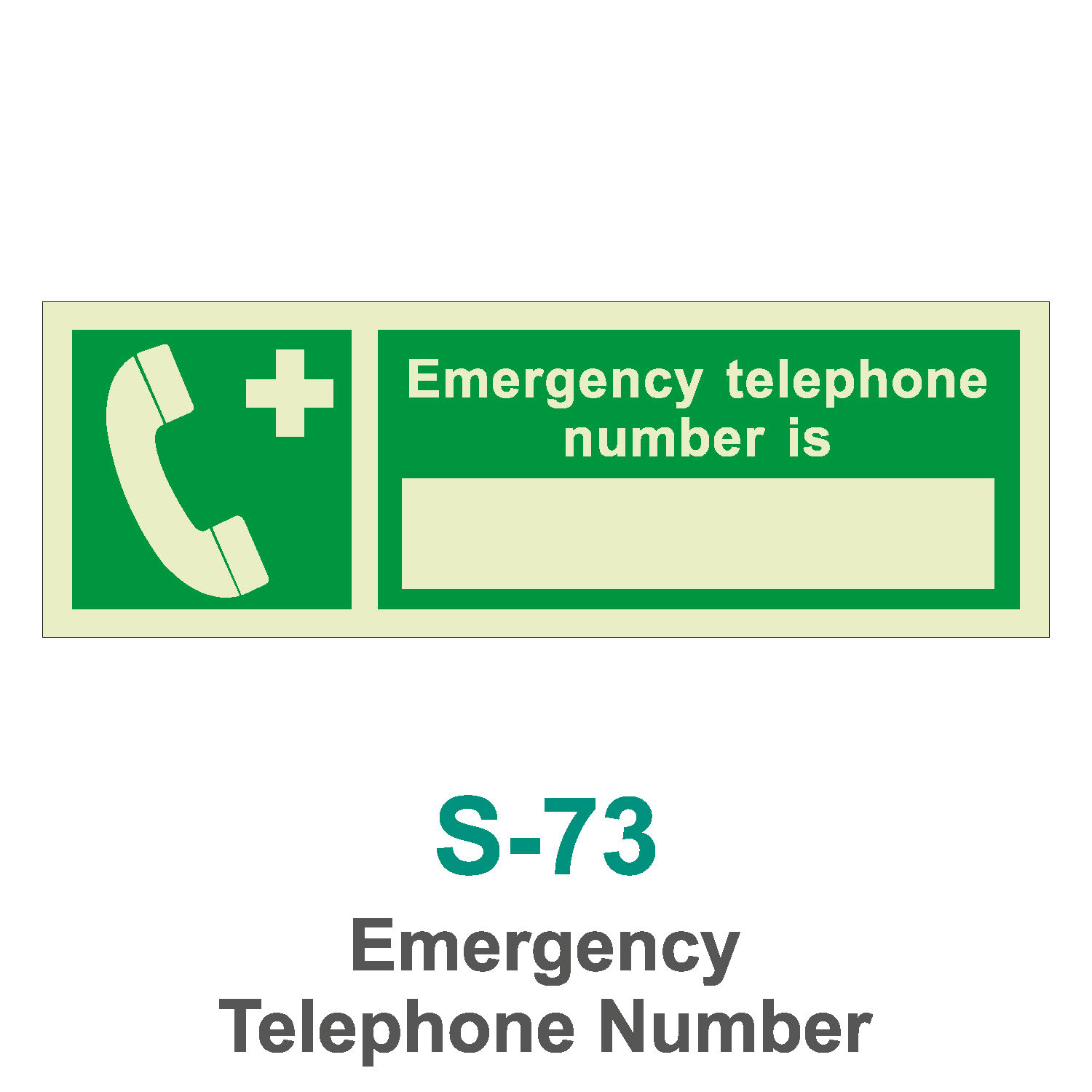 S-73_Emergency Telephone Number_Signage