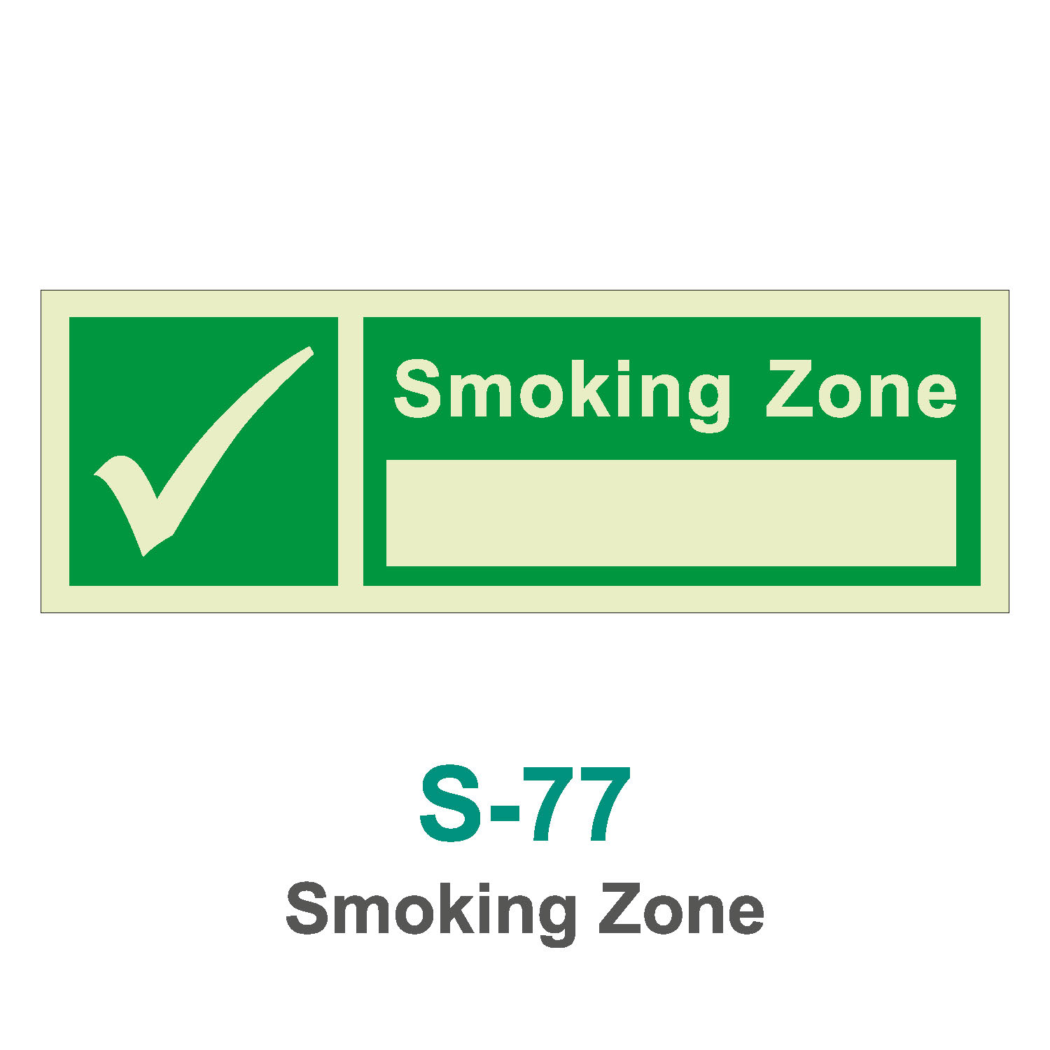 S-77_Smoking Zone_Signage