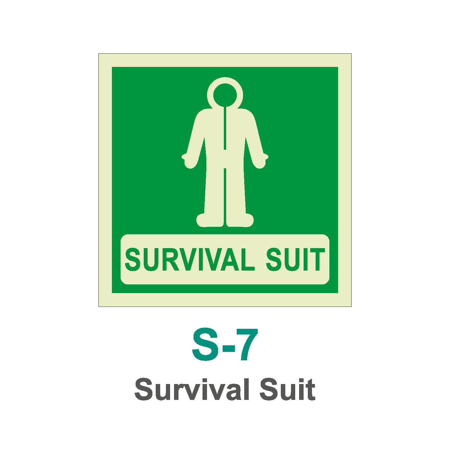 S-7_Survival Suit_Signage