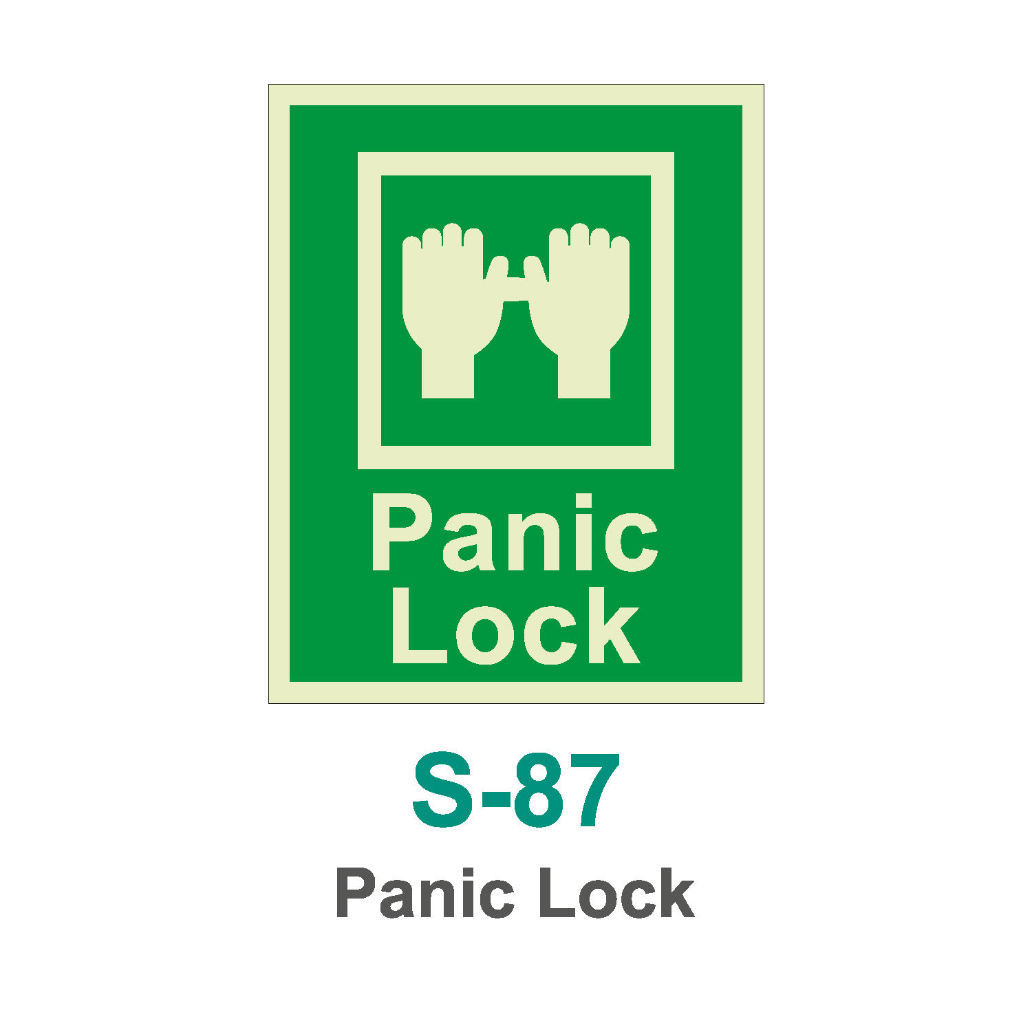 S-87_Panic Lock_Signage