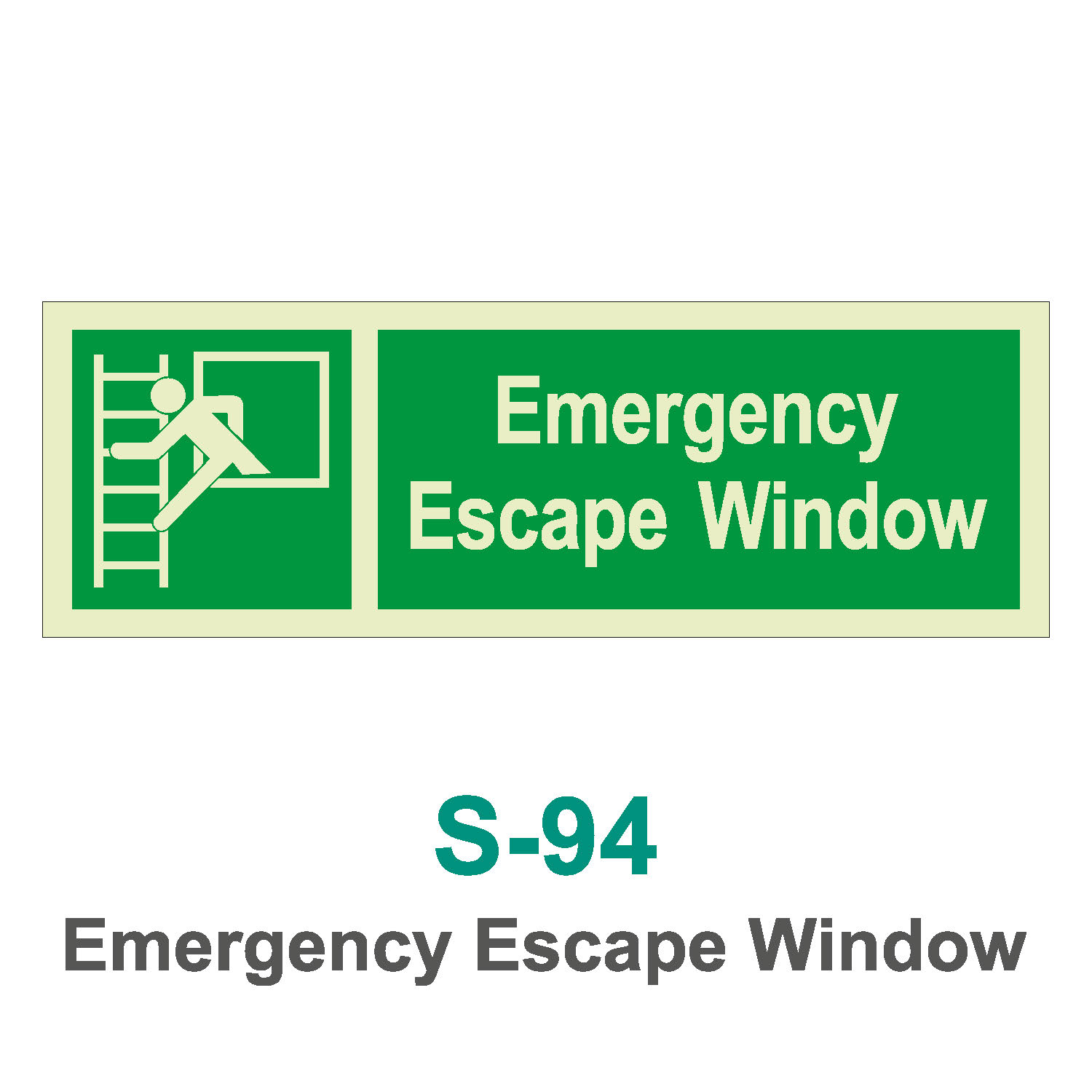 S-94_Emergency Escape Window_Signage