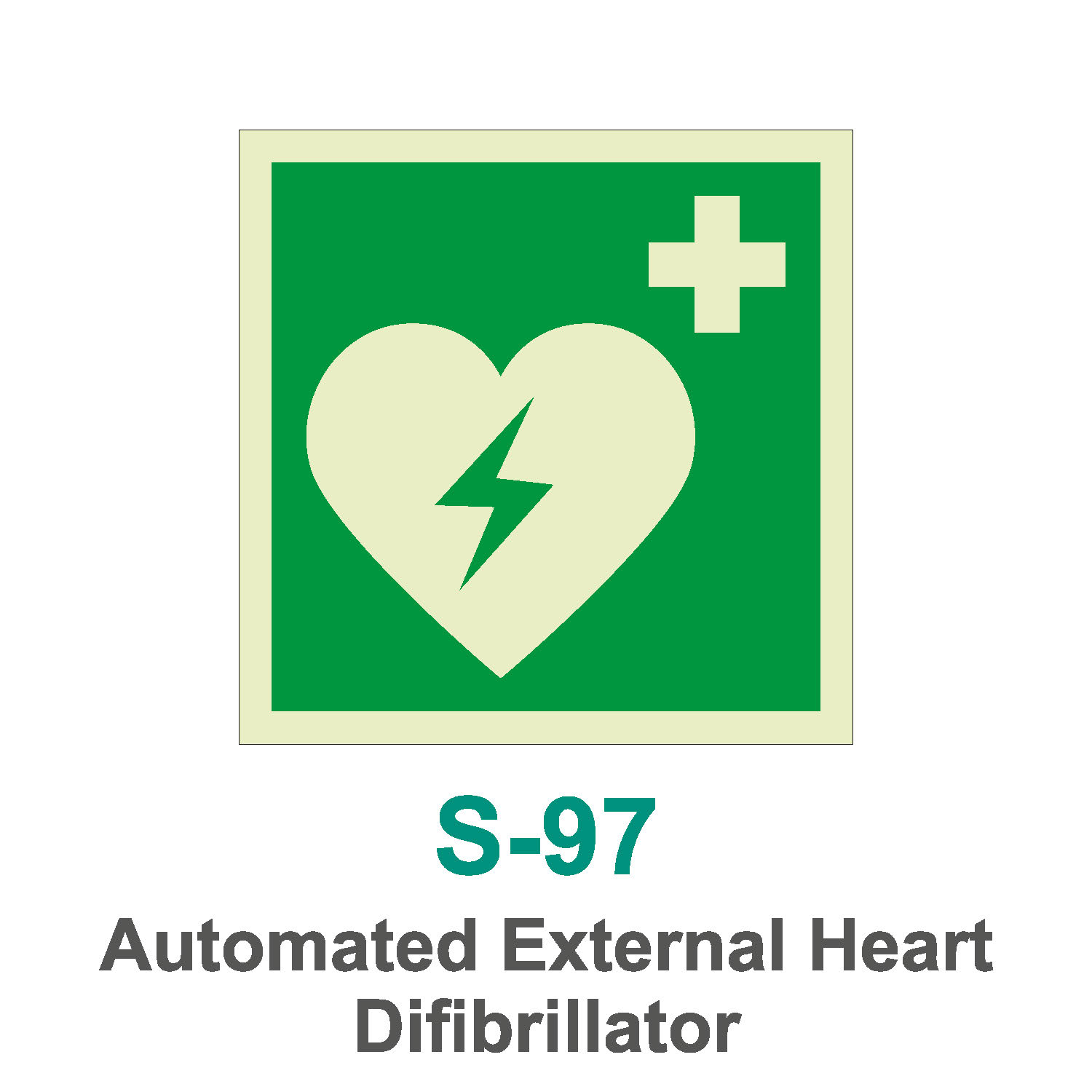 S-97_Automater External Heart Difibrillator_Signage