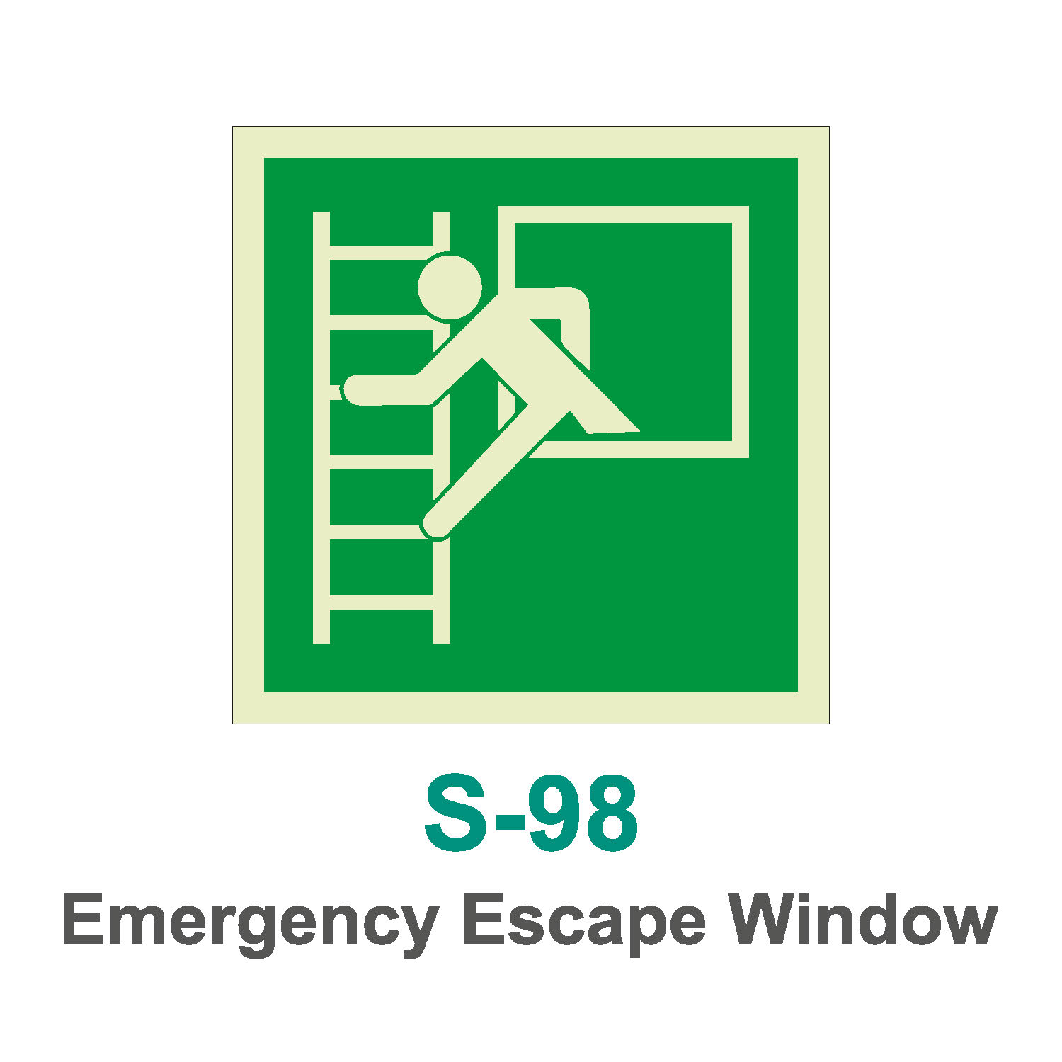 S-98_Emergency Escape Window_Signage