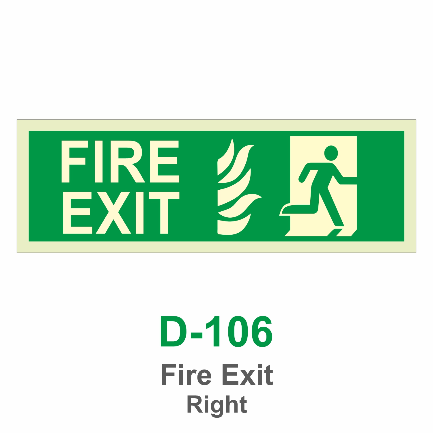 D-106_Fire Exit Right_Signage