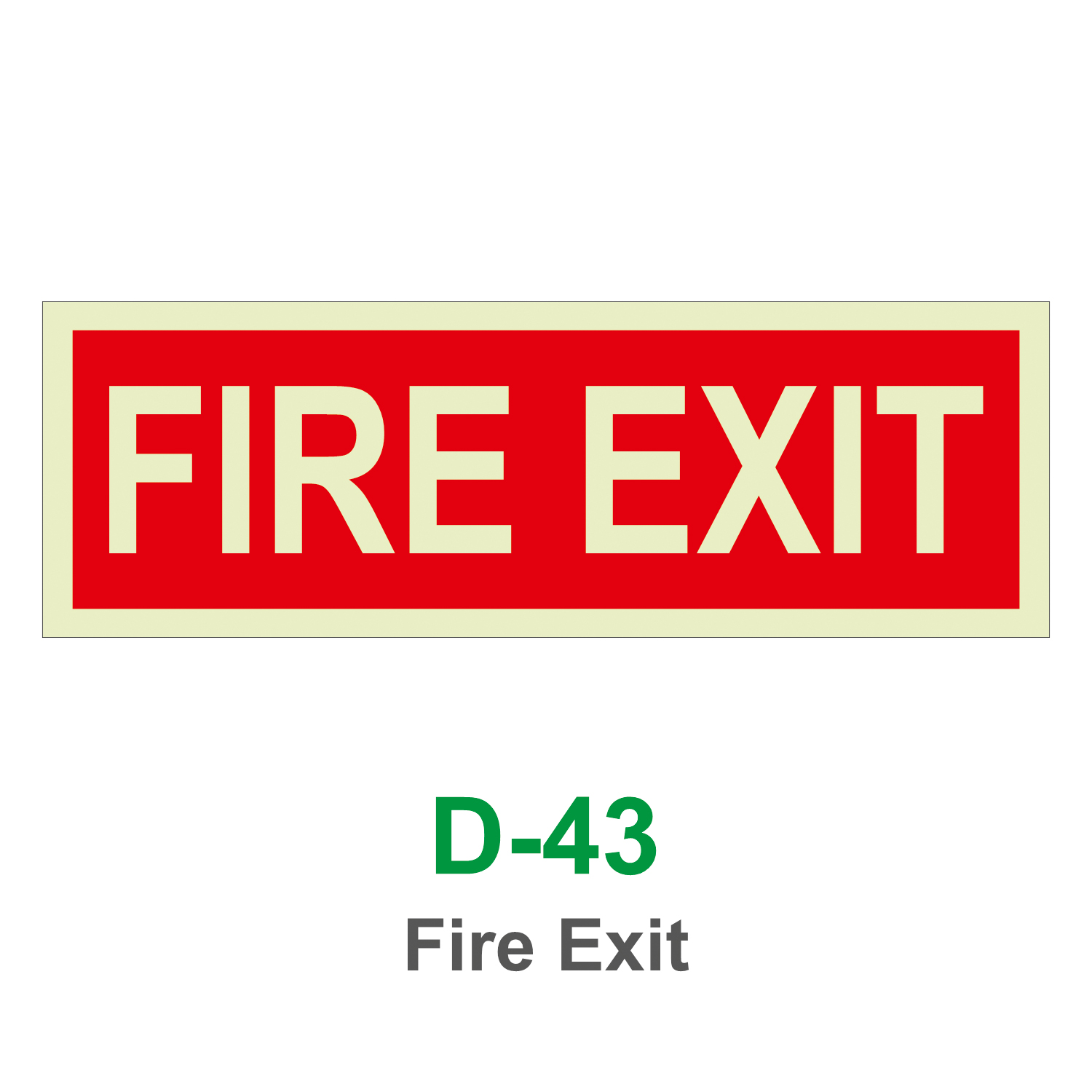 D-43_Fire Exit_Signage