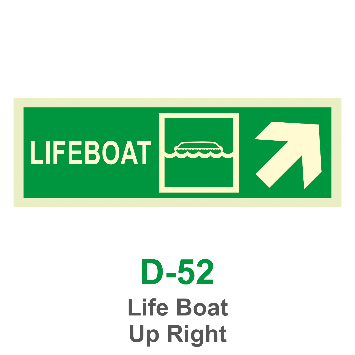 D-52_Life Boat Up Right_Signage