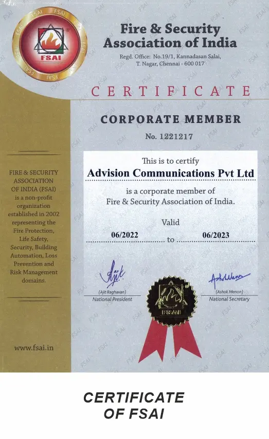 certificate of FSAI