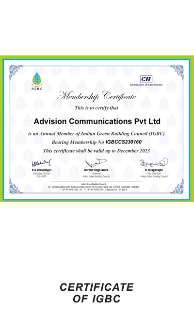 certificate of IGBC