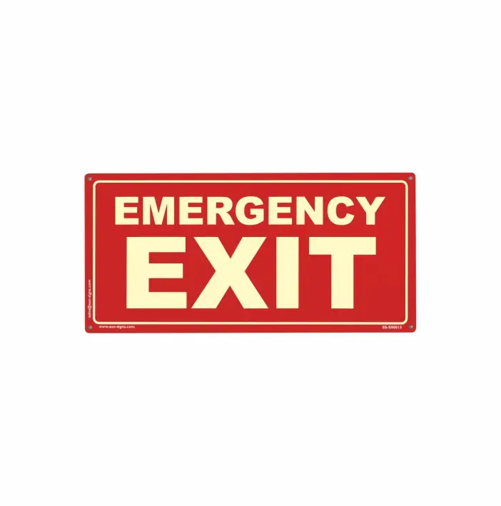 Emergency Exit Safety Signs