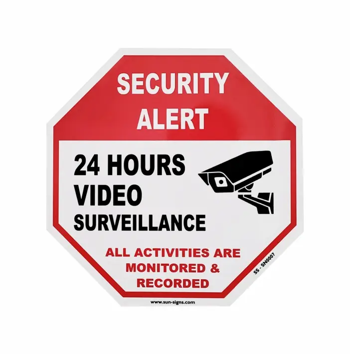Security alert Signs